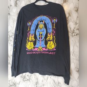 Wizard of the Barge Good Boys Finish Last XL Longsleeve Graphic Tshirt